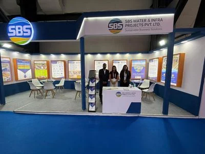The SBS Water stand ready to welcome visitors