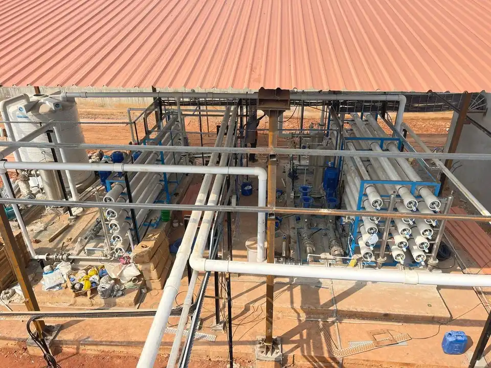 RO skids under the process shed at Ambalika Sugars