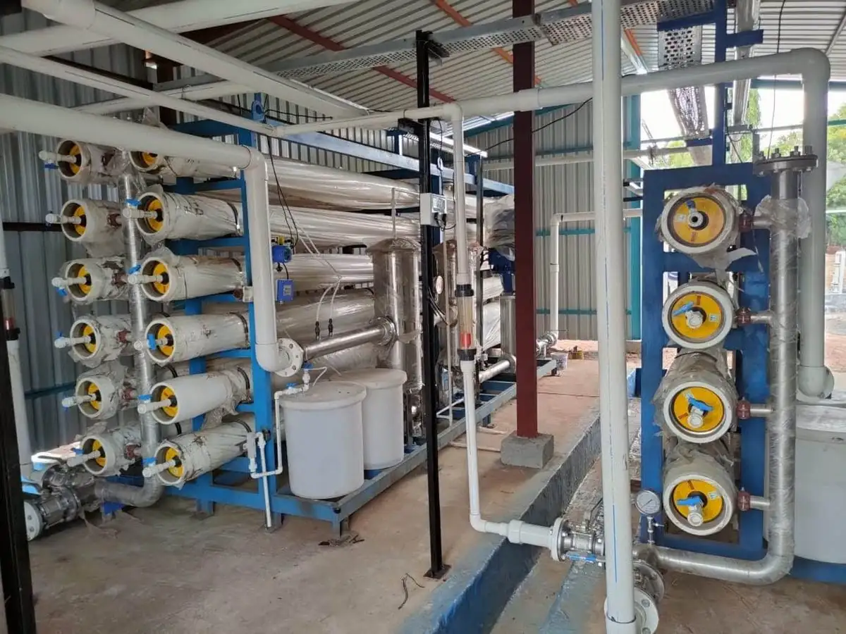 RO membrane skid of the distillery condensate polishing unit at Indo Nuclear