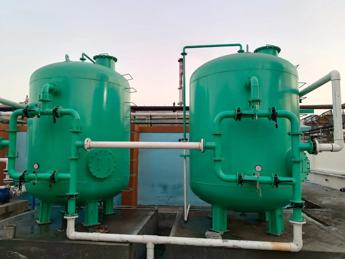 Pressure filters of the condensate polishing unit at Shri Pandurang SSK