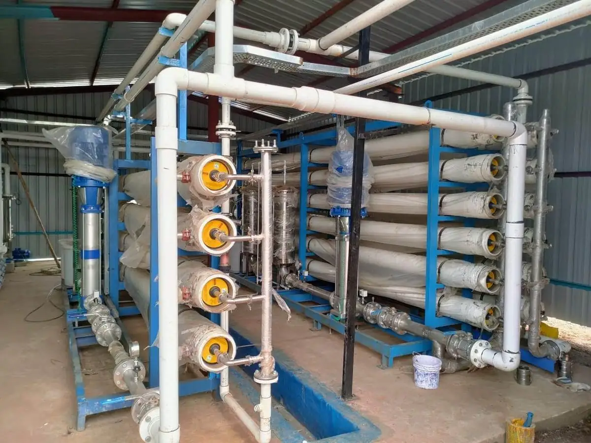 RO trains of the distillery CPU at Satish Sugars