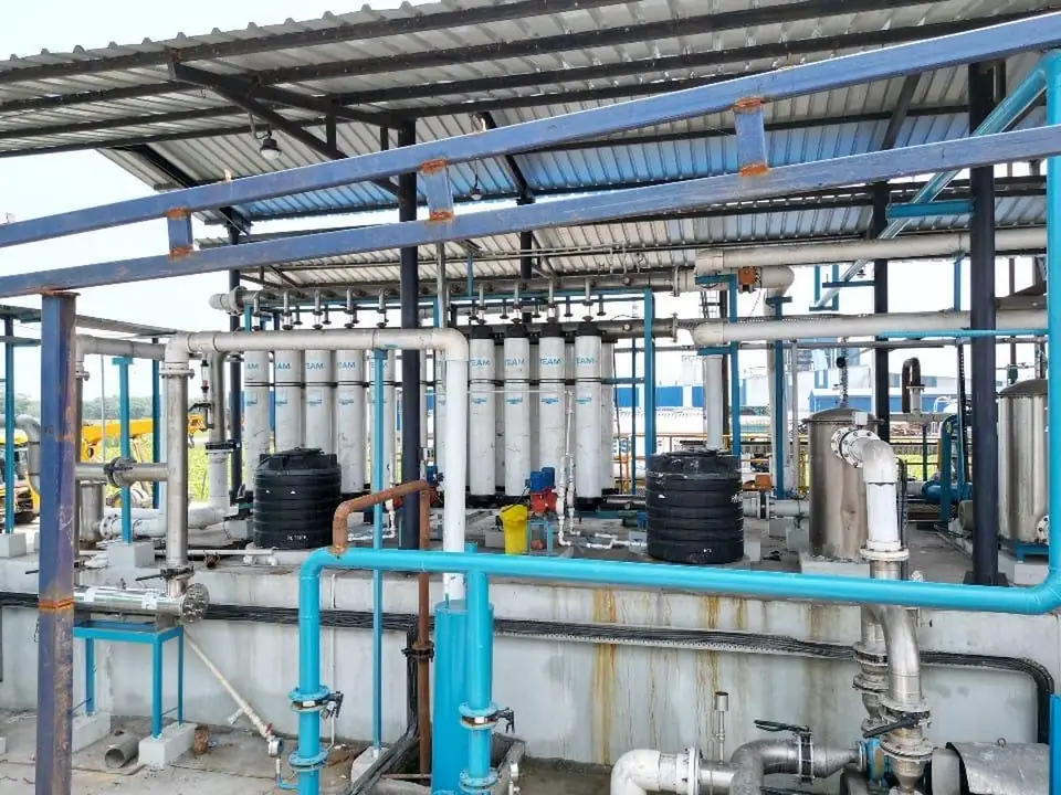 UF and RO trains under installation at Satva Biorefinery