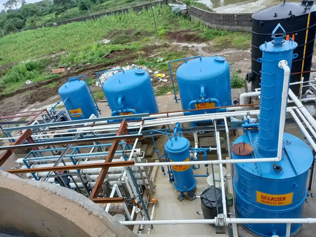 Pressure vessels and RO skid for raw and process water
