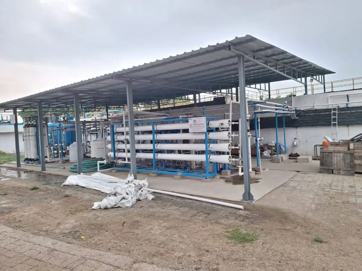Standalone RO plant installed under a shed