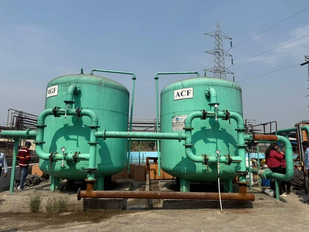 Multigrade sand filter and activated carbon filter for tertiary treatment