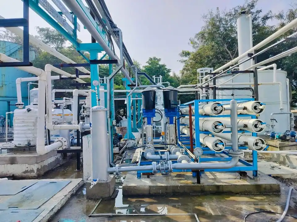 RO skids and filters of the integrated WTP and CPU at Ambalika Sugars