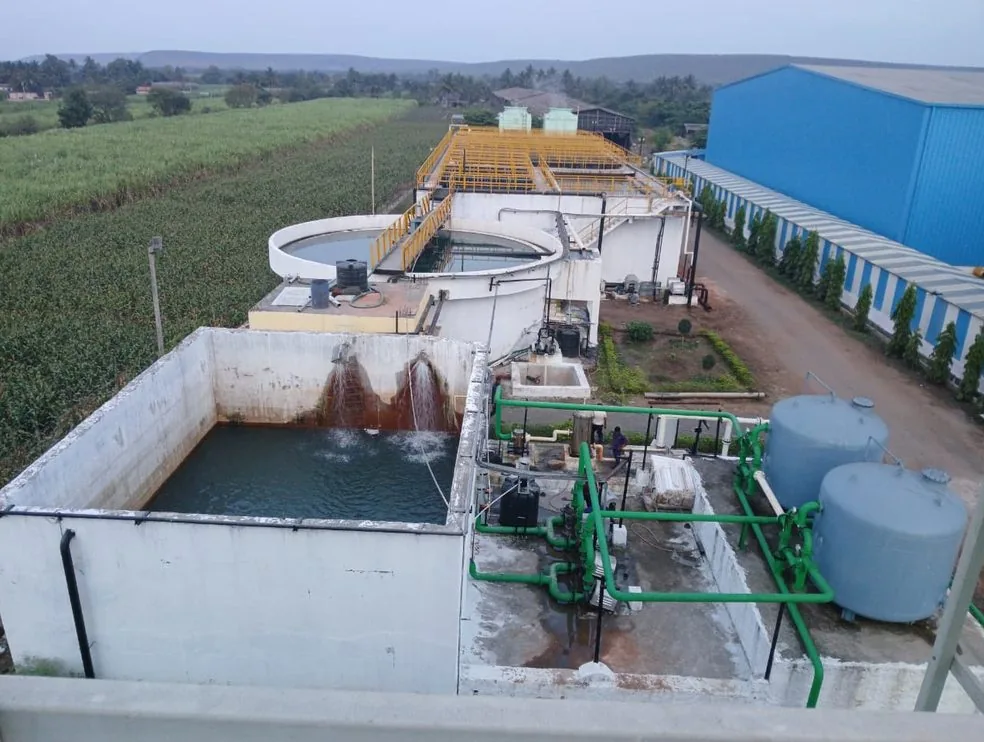 Condensate treatment tanks, clarifier and pressure vessels at an SBS Water plant